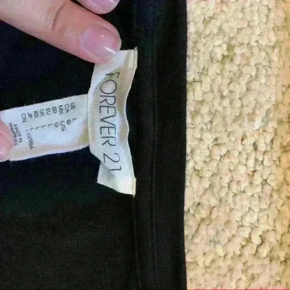 Forever 21 T-Shirt dress sz L casual summer funeral comfy flattering mini dress - Picture 3 of 3